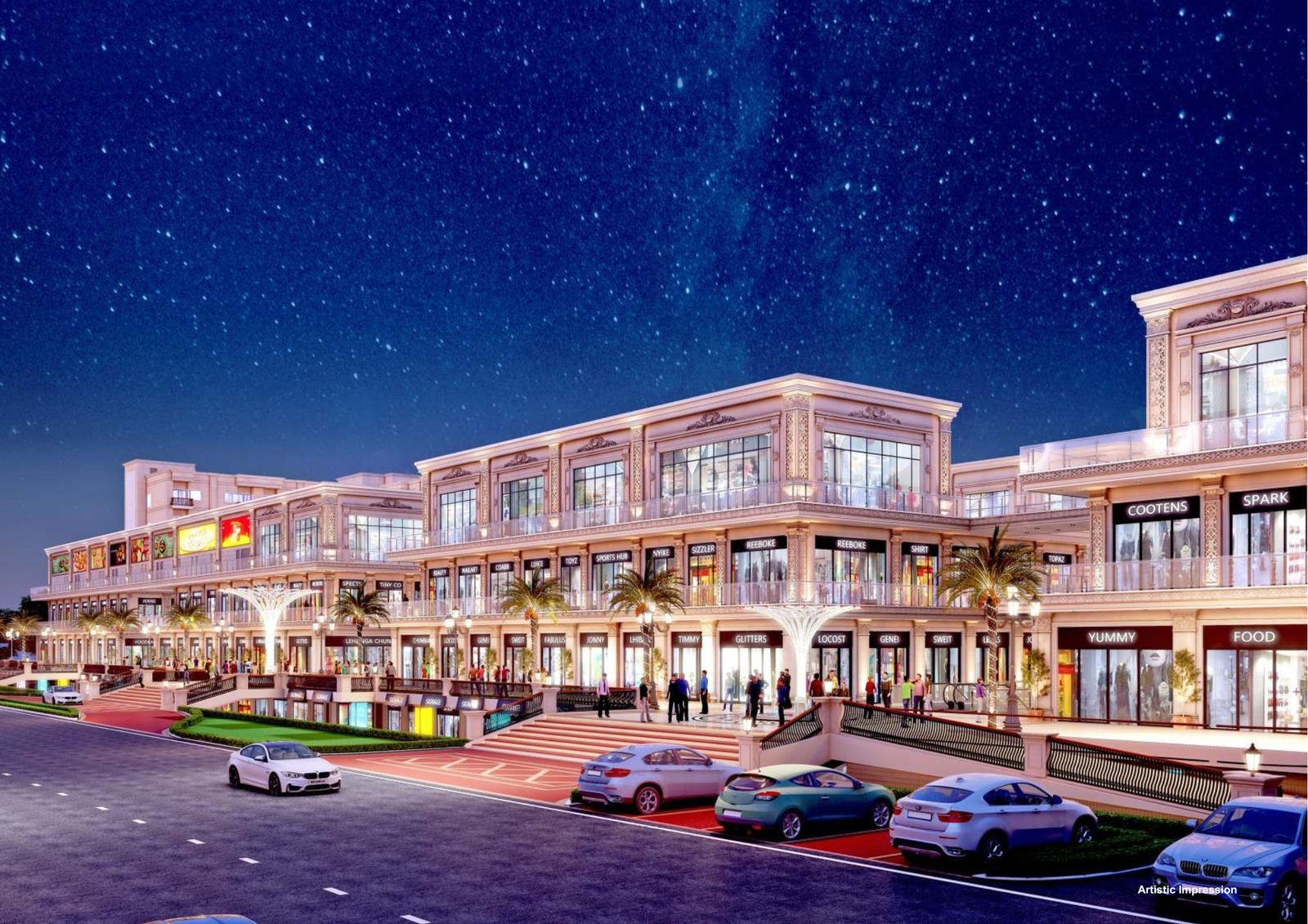 Omaxe Chowk Ludhiana: Premium Double Height Shops & Market